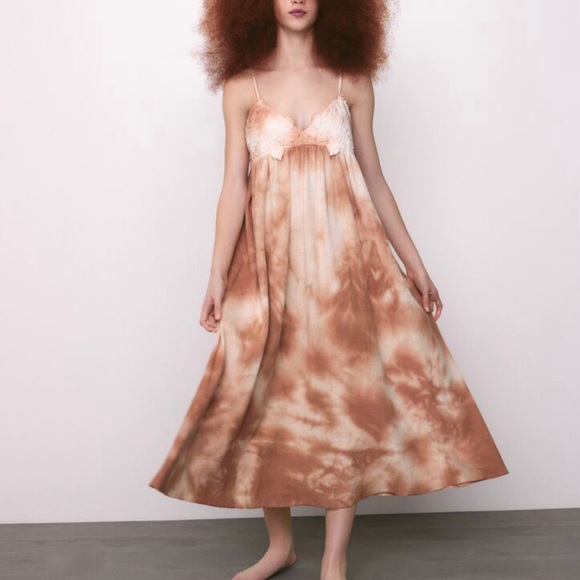 Zara Dresses & Skirts - ZARA NWT TIE DYE MIDI DRESS S